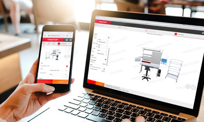 Treston 3D configurator in mobile and desktop