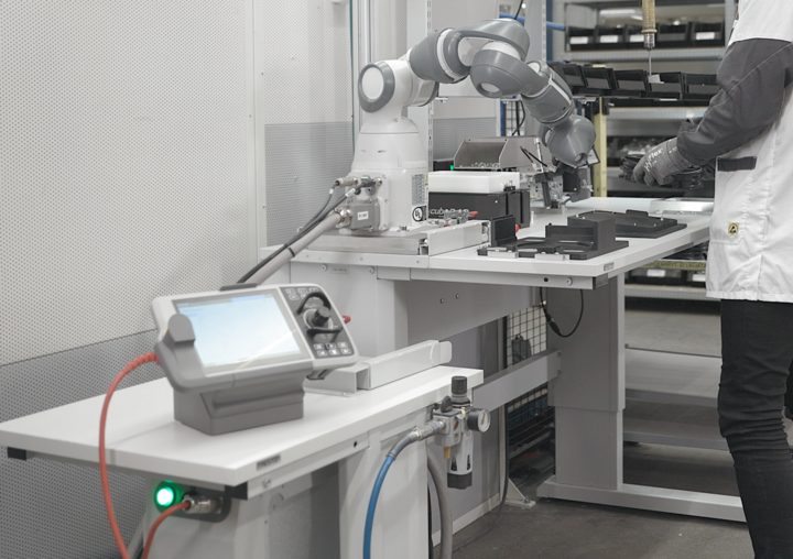 Treston Cobot trolley and the bench attachment