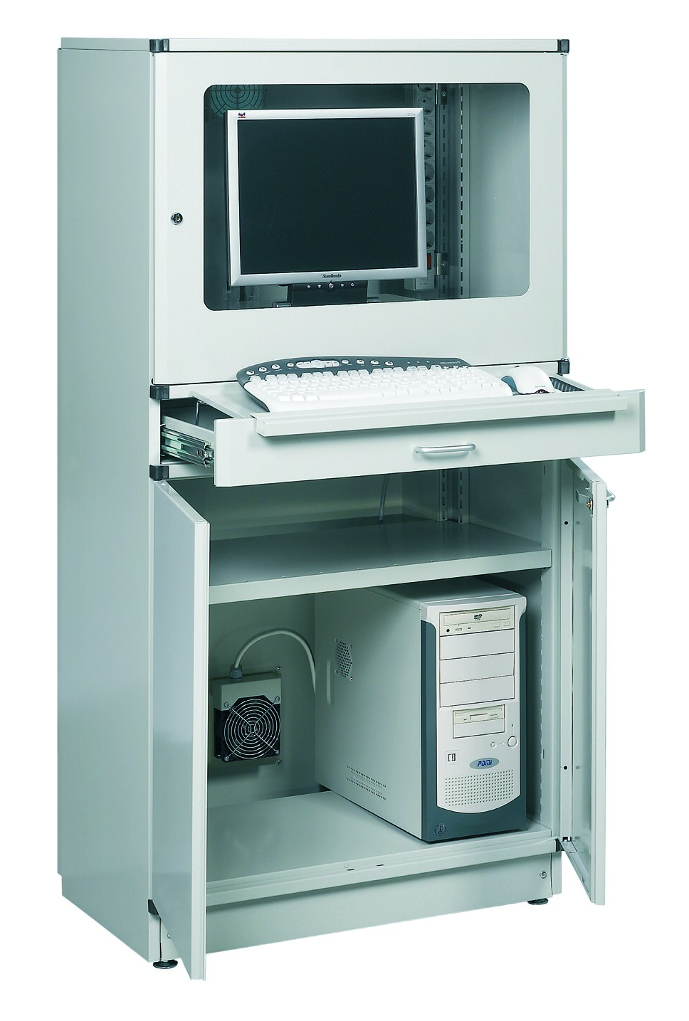 Pc Schrank Esd Steckdosenleiste Mit 8 Schuko Steckdosen Treston