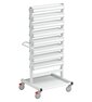 Stacking bin trolley is a versatile storage solution